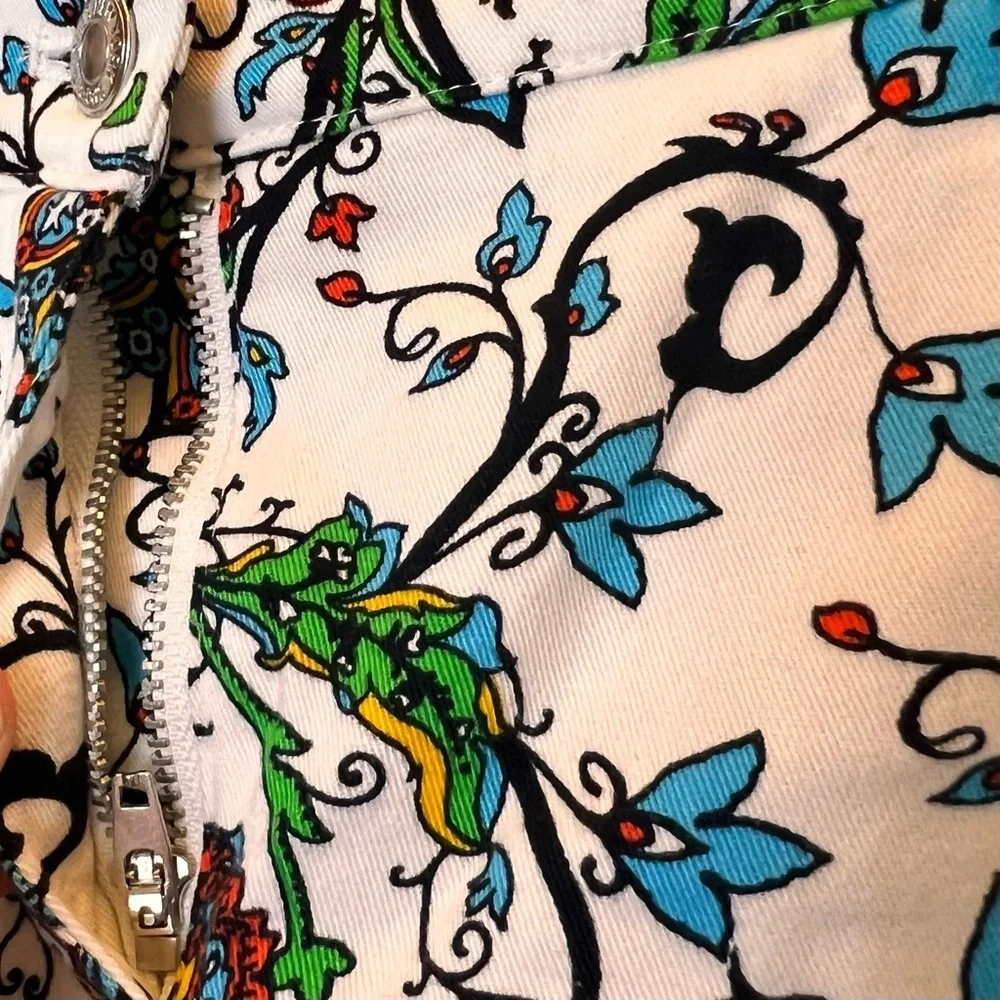 Jones Sport Skirt 4 Straight Knee Length Artsy to Wear Pocket Cottage Coastal
